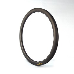 360g Ultra-leggera 700C 45x31mm Ruota in Carbonio a Forma Ondulata Tubeless per Gravel / CX